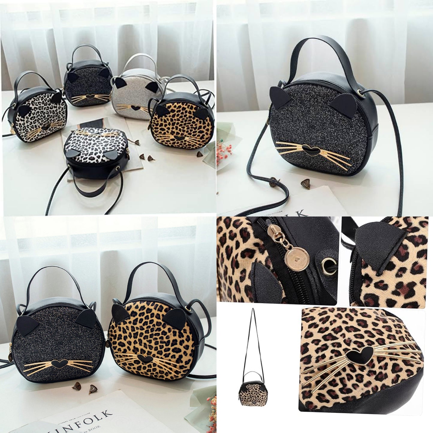 Crossbody kawaii gatito variado