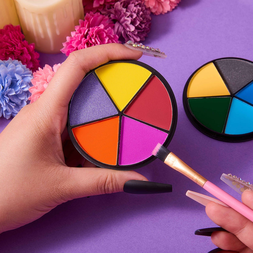 Caja con 12 Paleta de Sombras tipo acuarela 5 tonos variado ULTRAMO