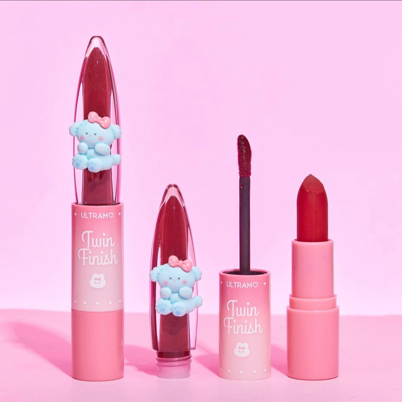 Labial en barra+labial liquido Twin Finish ULTRAMO