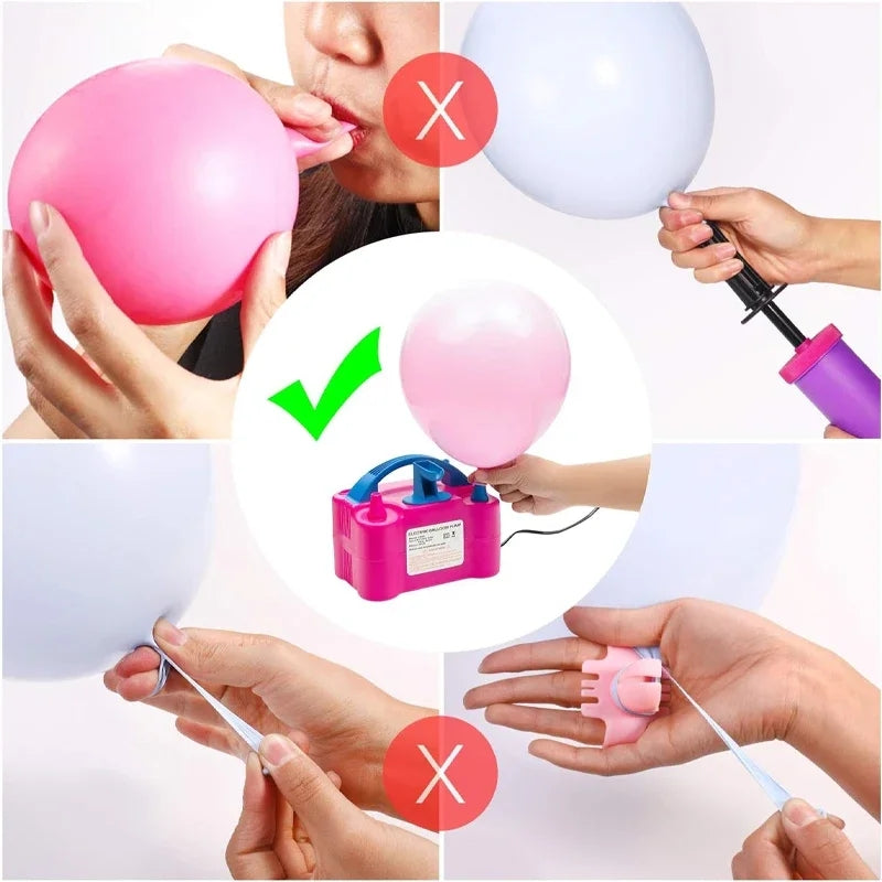 Bomba Electrica para inflar Globos variado