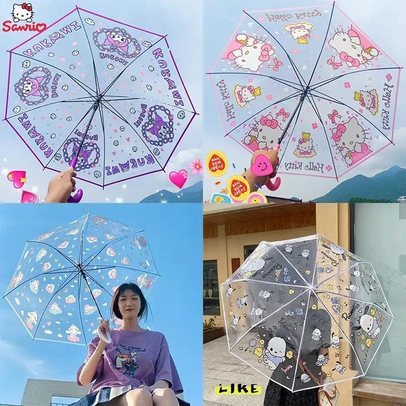 Sombrilla transparente Sanrio Variada