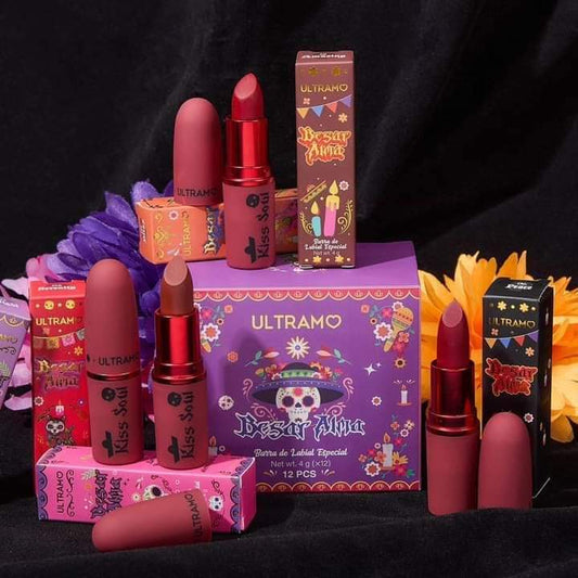 Caja con 12 Labial en barra "Besar almas" variado ULTRAMO