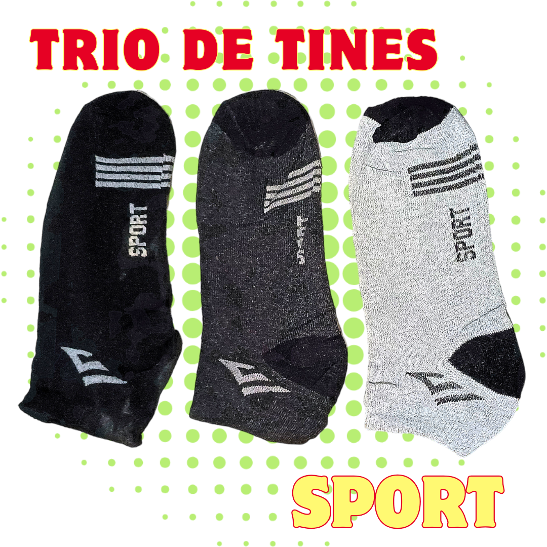 Trio de tin para caballero fashion SPORT variado