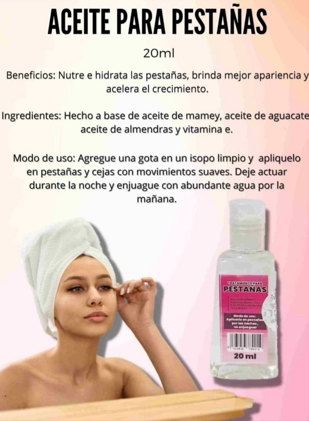 Tratamiento acelerador de crecimiento de pestañas DVITA