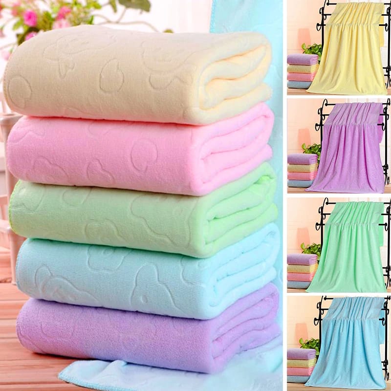 Toalla Infalntil de Microfibra Kawaii Variado 140cm×70cm