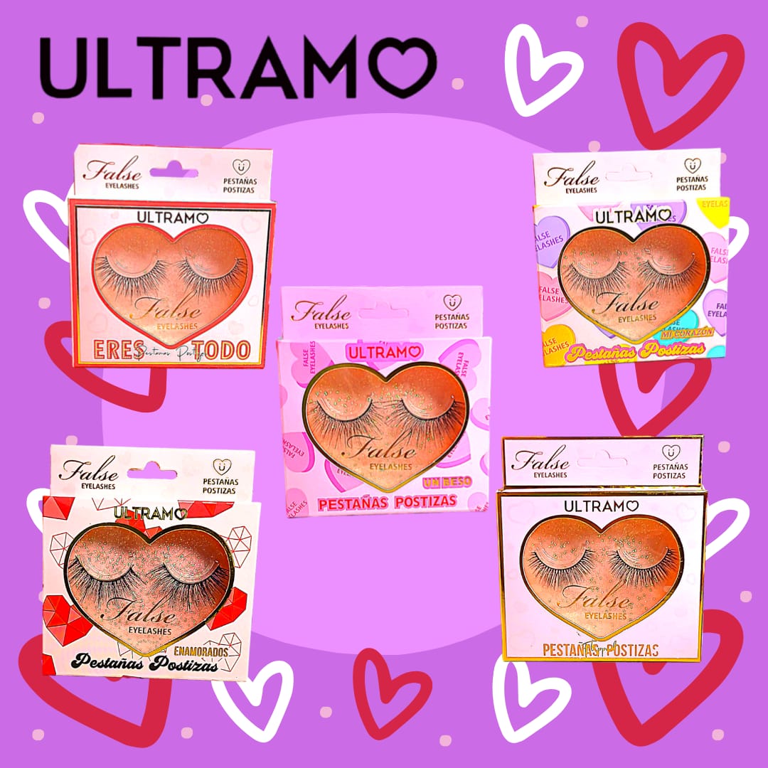 Pestañas Postizas Hearts Variadas ULTRAMO