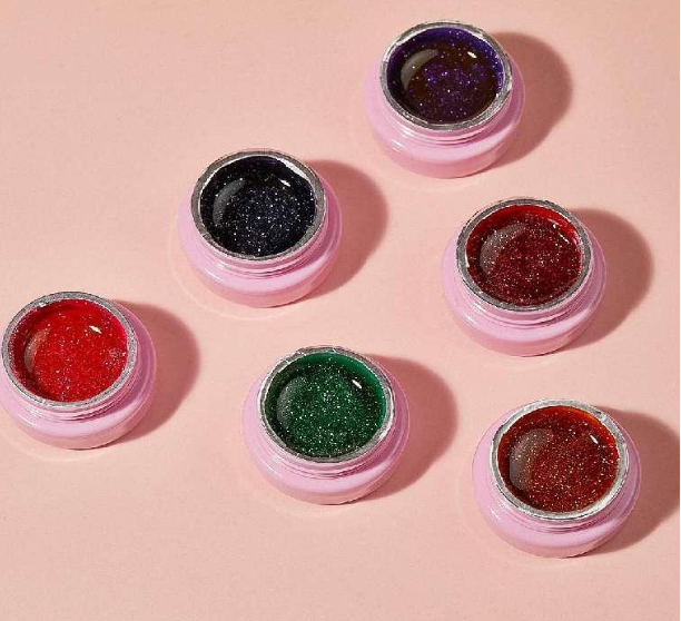 GEL DE COLOR PARA UNAS CON GLITTER ULTRAMO