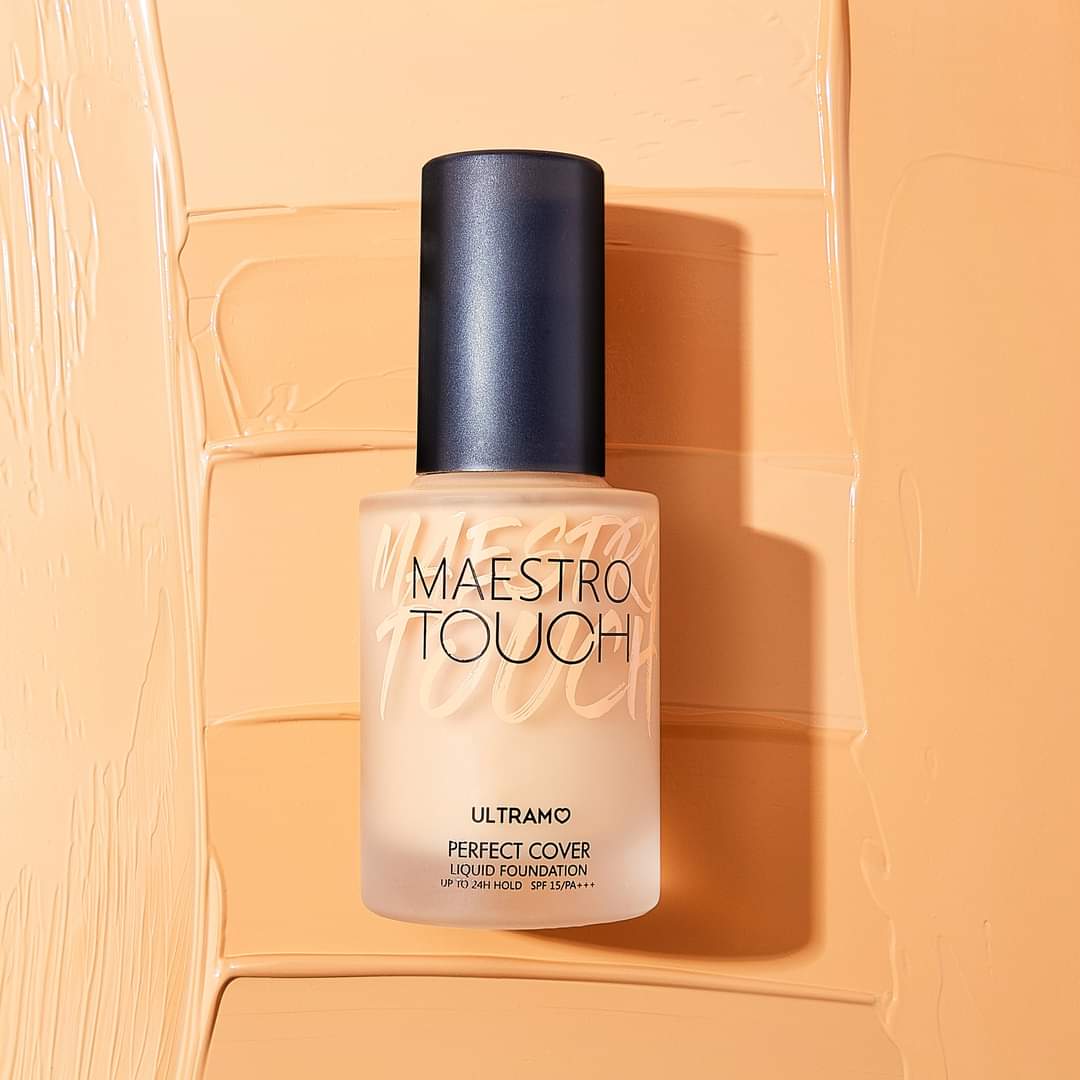Maquillaje Liquido con protector solar Maestro Touch acabado Full Matte Variado ULTRAMO