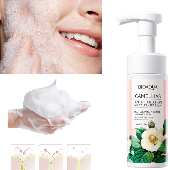 ESPUMA LIMPIADORA DE CAMELIA BIOAQUA