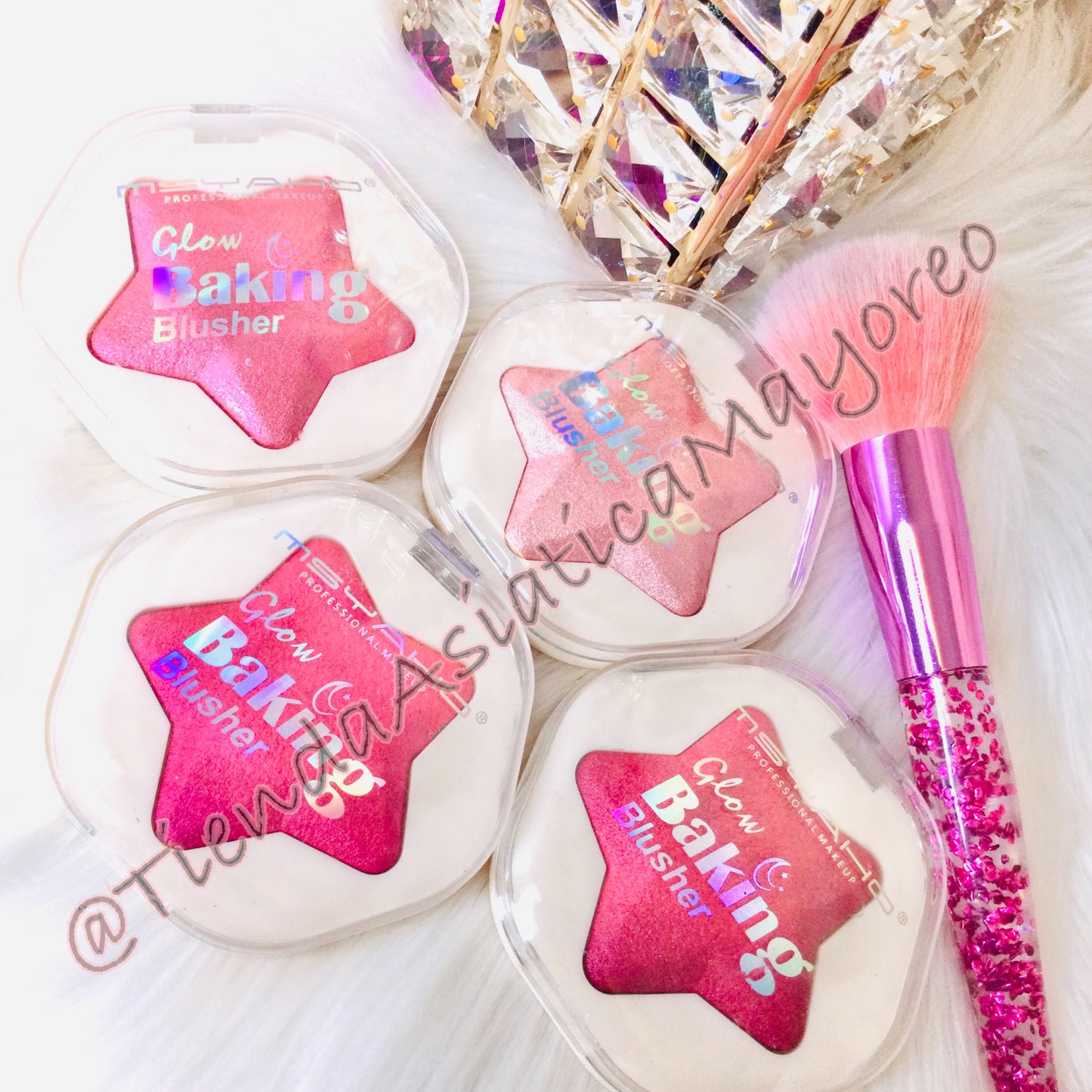 Rubor/iluminador terracota en forma de estrella ⭐️ Glow Brusher variado