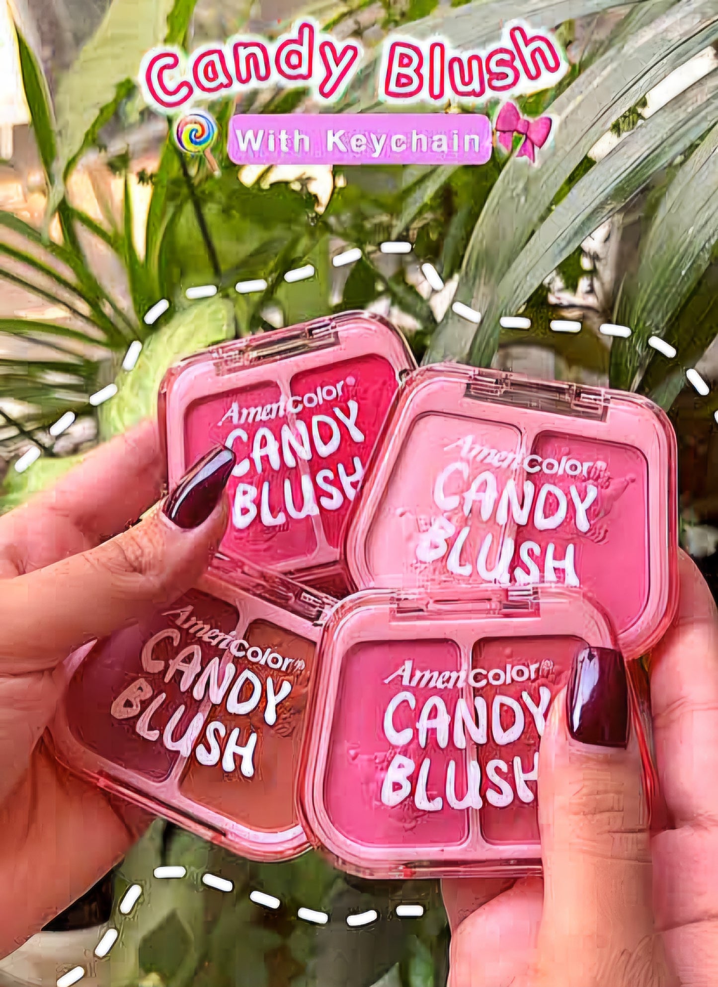 Paleta de rubor en polvo 2 en 1 candy blush variado