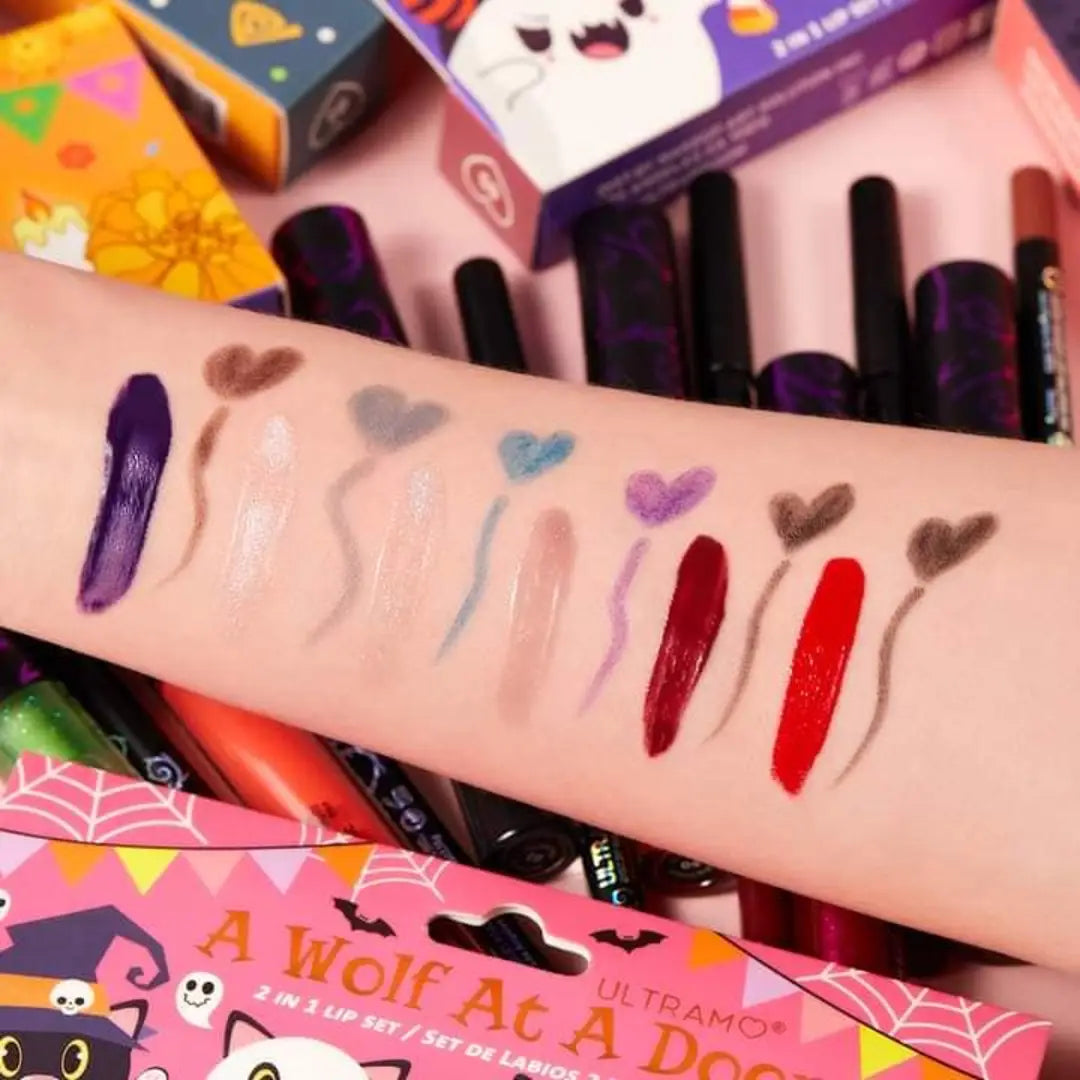 Set lipgloss+delineador welcome to my nightmare ULTRAMO variado