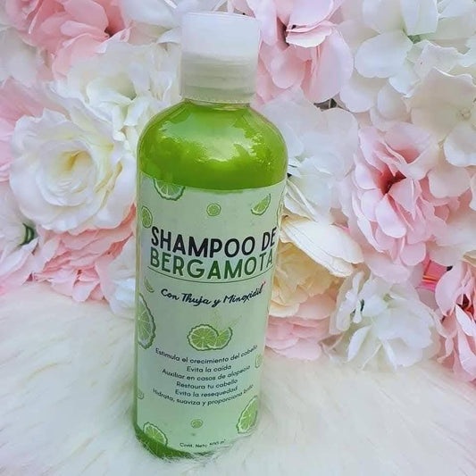 Shampoo Bergamota con thuja y  minoxidil 500ml (