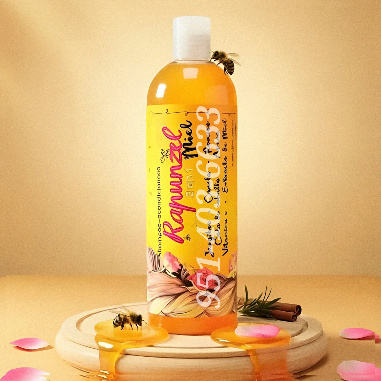 Shampoo + Acondicionador Rapunzel con Extracto de Miel