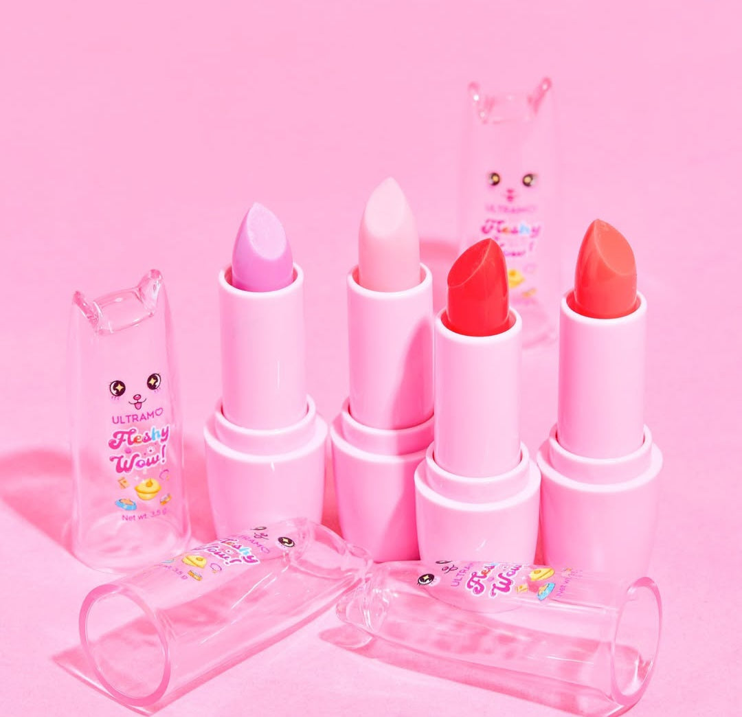 Caja de labial en barra efecto voluminizador fleshy wow ULTRAMO (12 piezas)
