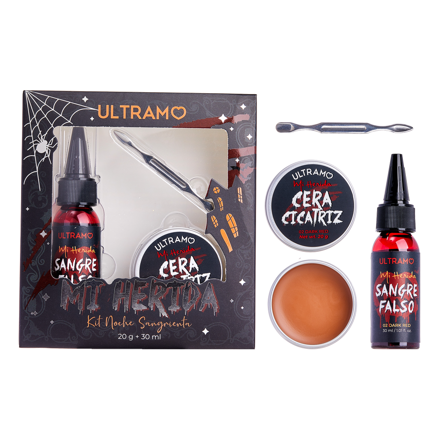 Caja con 6 kit de maquillaje halloween Noche sangrienta Ultramo