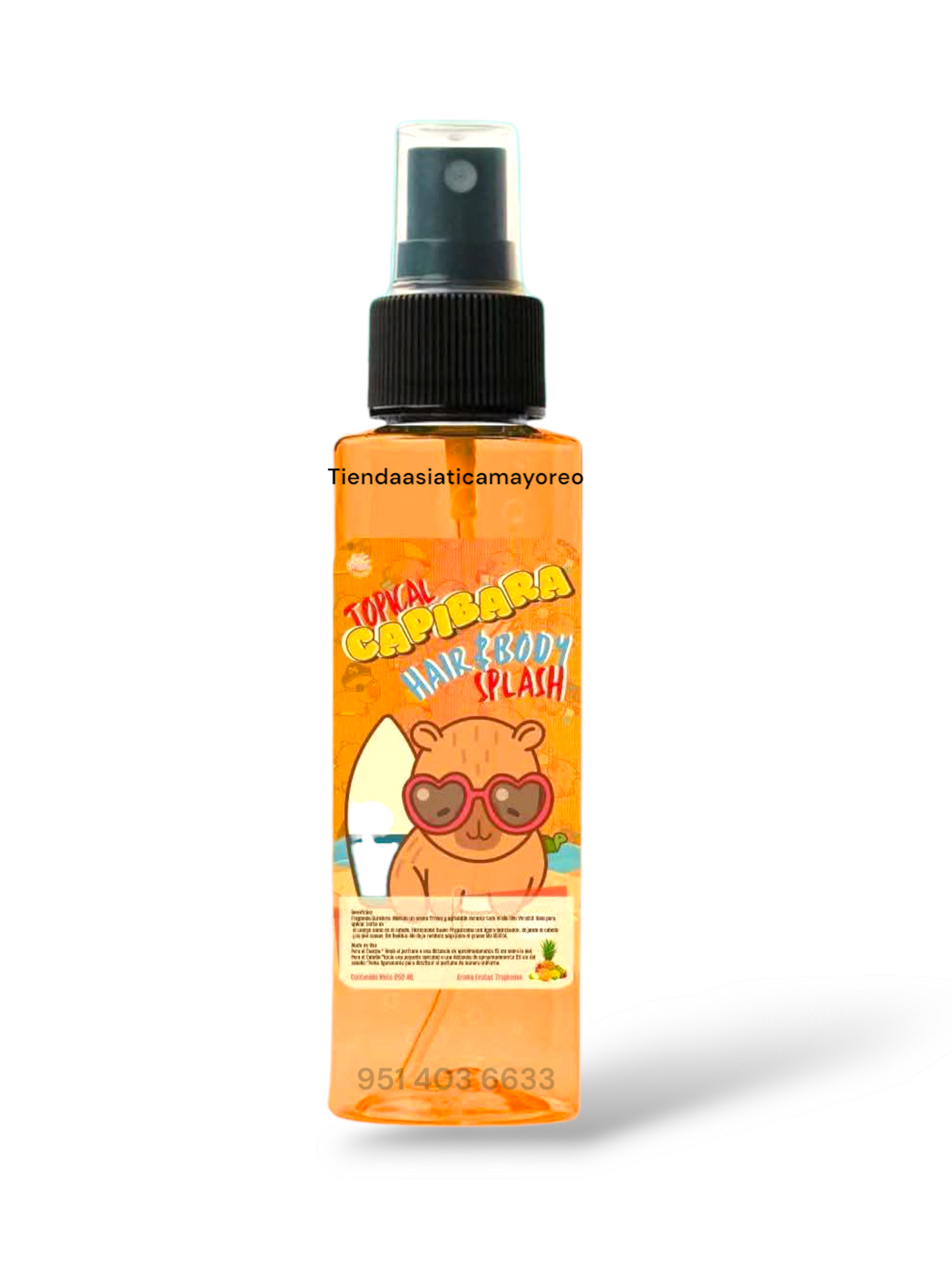 Perfume para cabello y cuerpo capibara 250ml aroma a citricos