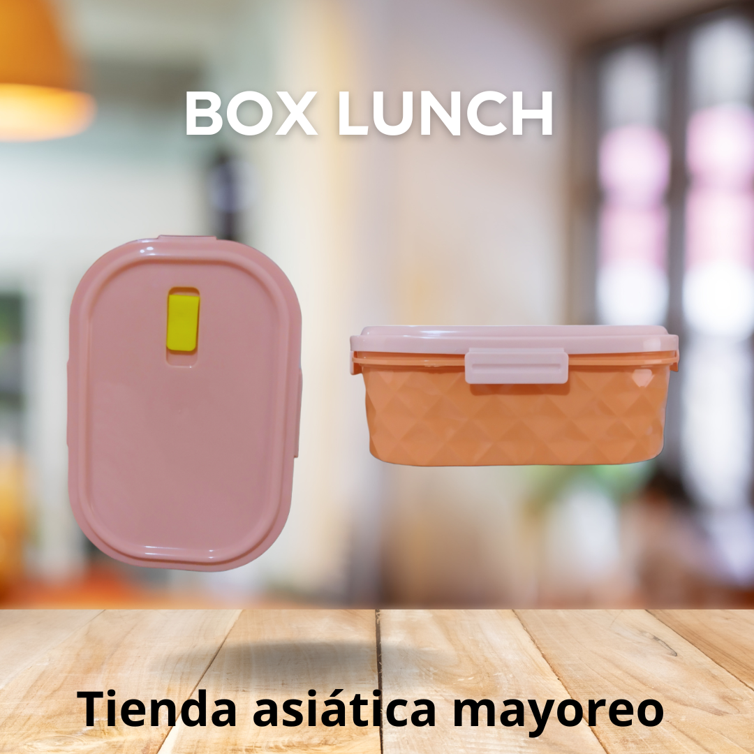 Box Lunch Rectangular con Rombos Variado