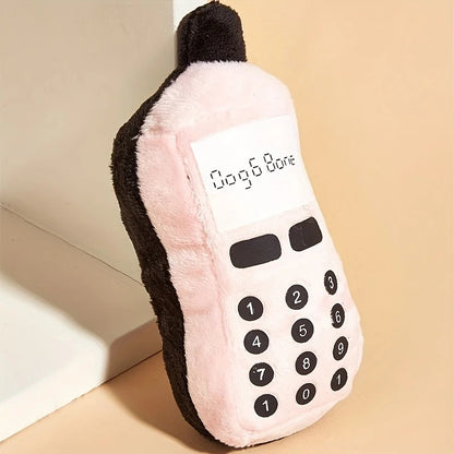 Juguete de peluche para mascotas con diseño de celular