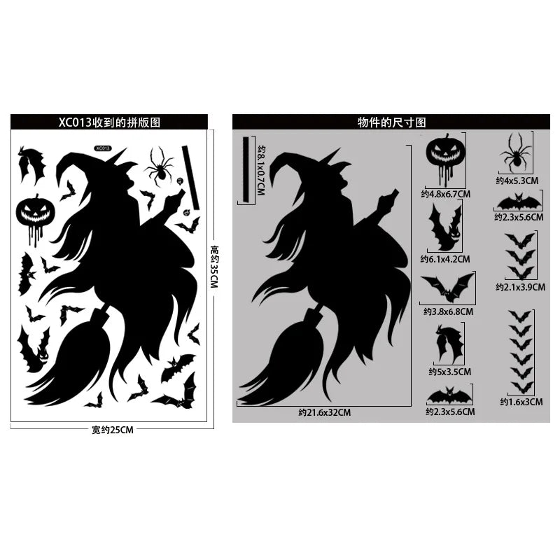 Stickers decorativos halloween variado