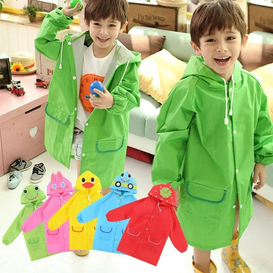 Impermeable infantil figuras kawaii variado