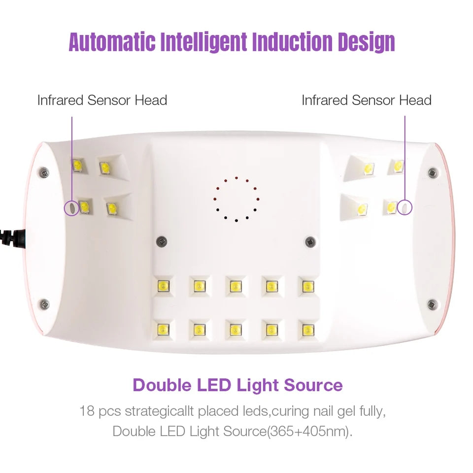 Lampara de Uñas UV/LED en Forma de Moño