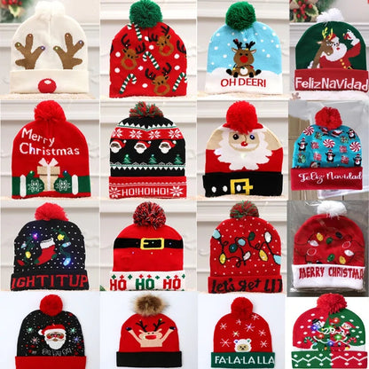 Gorro Navideño  Variado con pompon