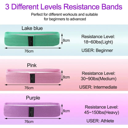 Banda de resistencia elastica para hacer ejercicio variada