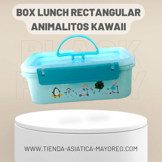 Box Lunch Rectangular Animalitos Variado