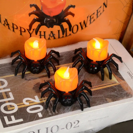 Luz Led Decorativa en forma de Araña Halloween Variado