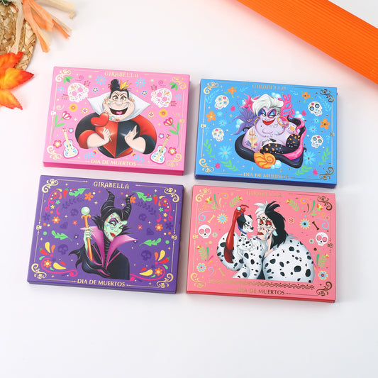 Paleta de Sombras se activan con agua Villanas Disney Edicion Dia de Muertos Variado