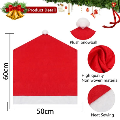 Funda para silla gorro navideño