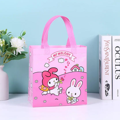 Bolsa plastificada chica 22cm×21cm sanrio variado