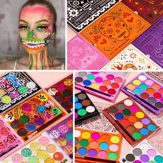 Paleta de Sombras que se Activan con Agua Edicion día de Muertos  ULTRAMO