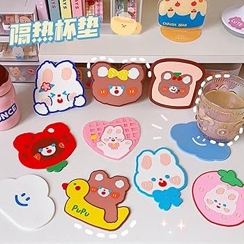 Porta vaso de silicon kawaii variado