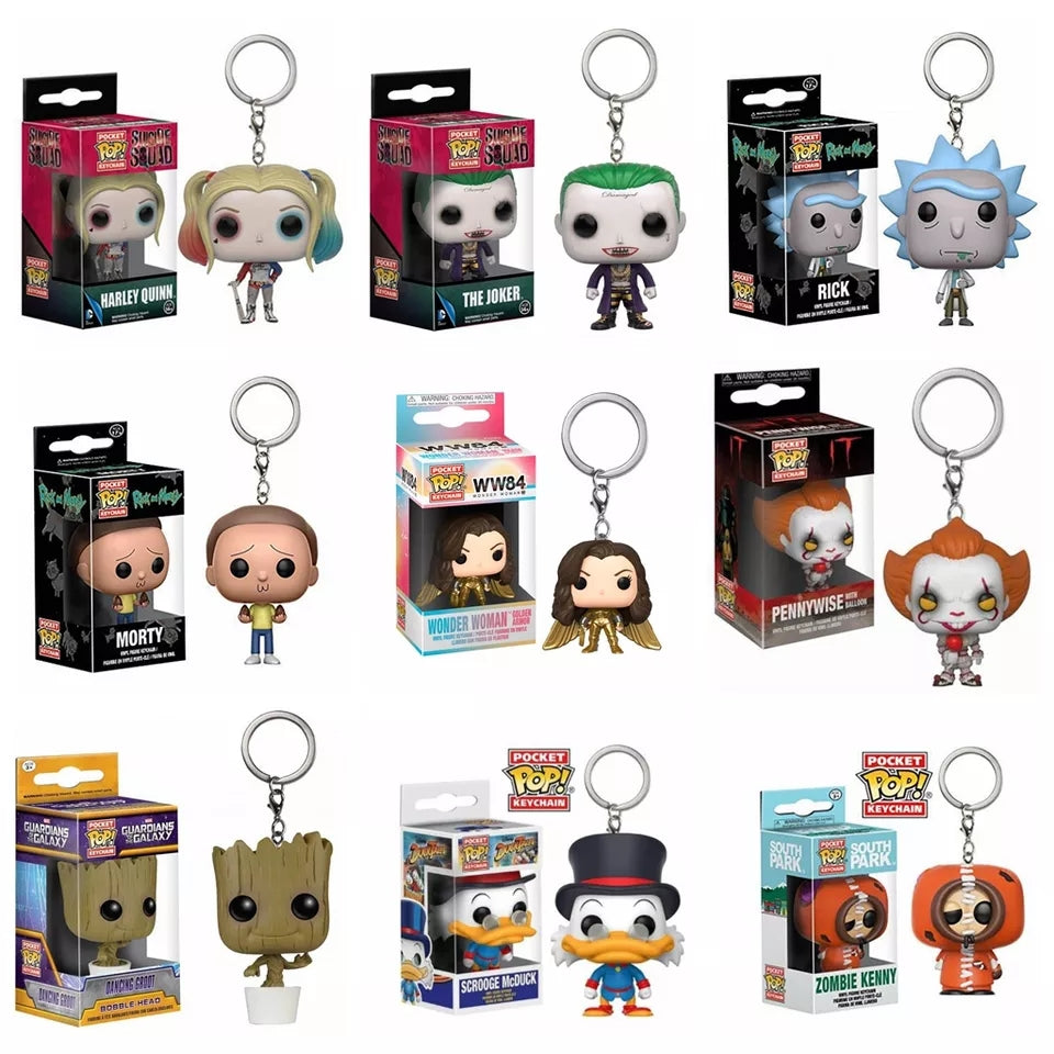 Llavero Funko Pocket Pop Personajes Variado