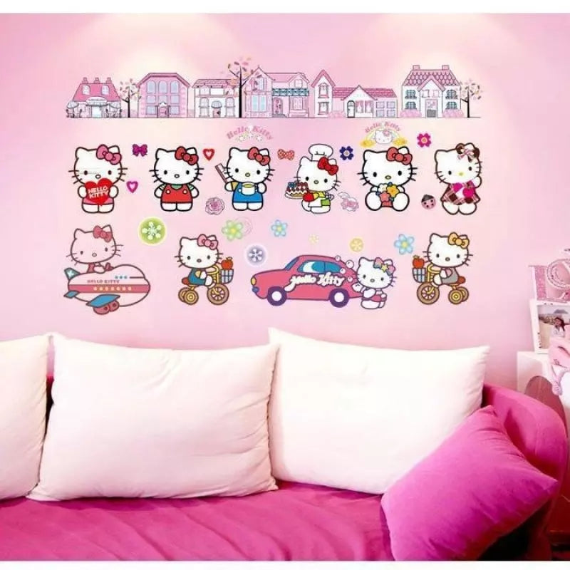 Stickers Decorativos Kitty y Minnie Variado