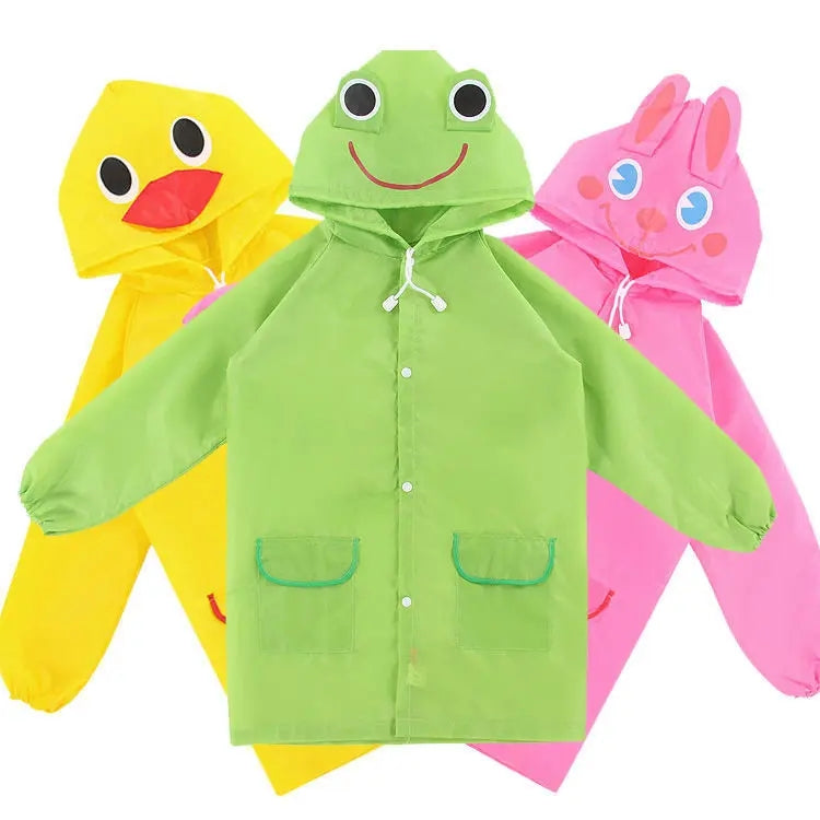 Impermeable infantil figuras kawaii variado