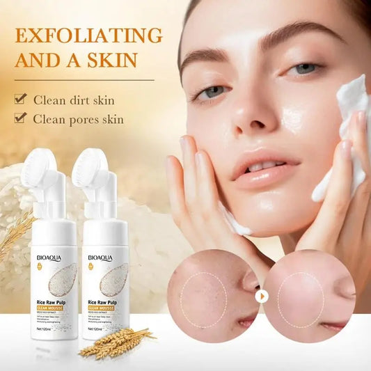 Espuma limpiadora facial con extracto de arroz Bioaqua