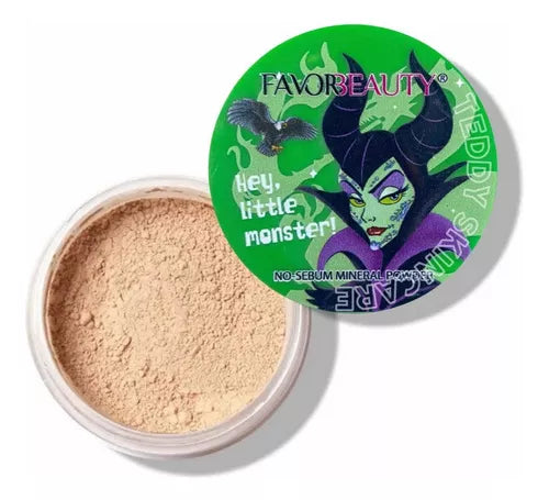 Polvo suelto anti brillo villanas favor beauty variado