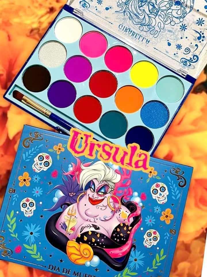 Paleta de Sombras se activan con agua Villanas Disney Edicion Dia de Muertos Variado