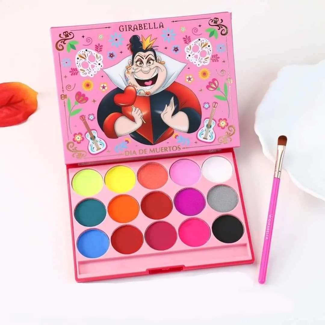 Paleta de Sombras se activan con agua Villanas Disney Edicion Dia de Muertos Variado