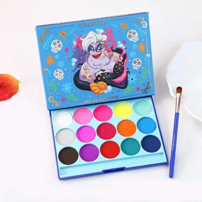 Paleta de Sombras se activan con agua Villanas Disney Edicion Dia de Muertos Variado