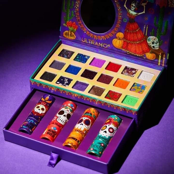 Set labiales y sombras Día de muertos ULTRAMO 💜