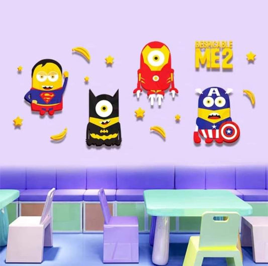 Piezas Armables Decorativas  Minions Marvel