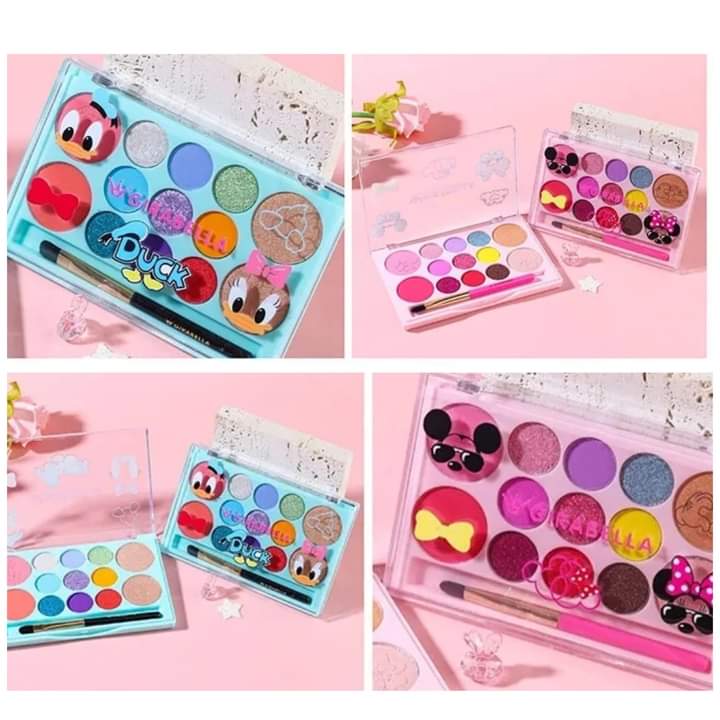 Paleta de Sombras con Brocha Aplicadora Variada Disney Girabella