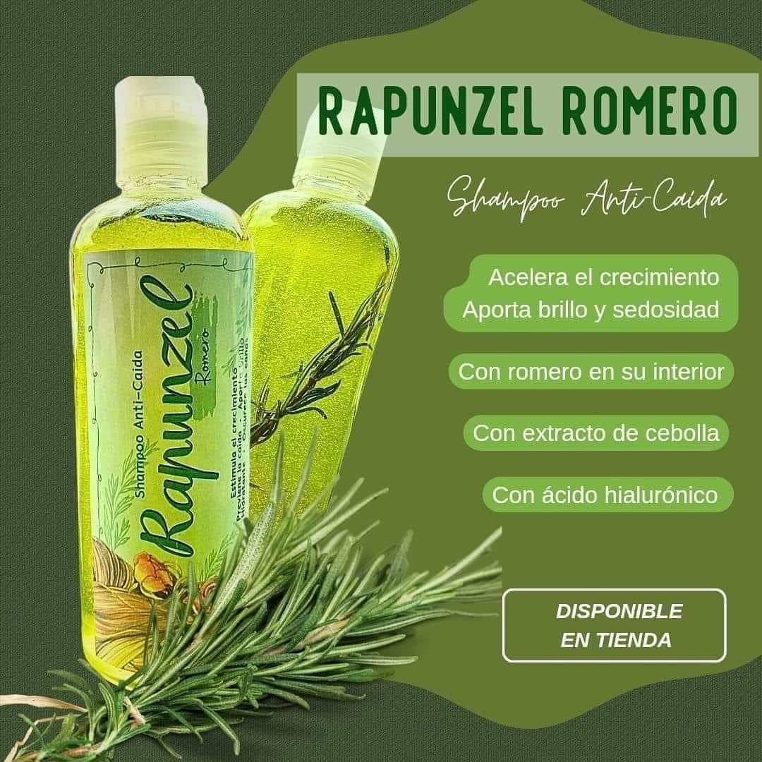 Shampoo Rapunzel Anti-Caida con extracto de Romero y Acido Hialurónico