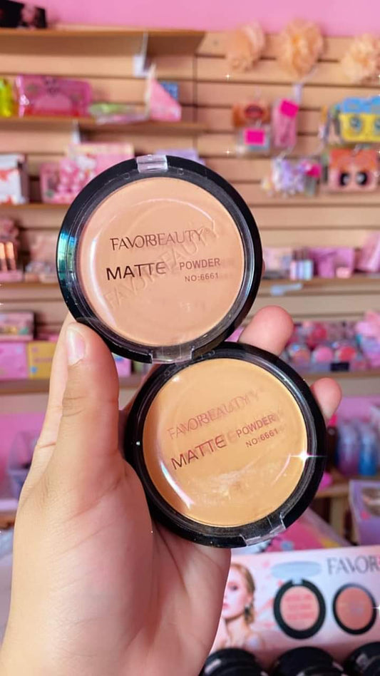 Polvo Compacto Fijador Efecto Mate Variado Favor Beauty