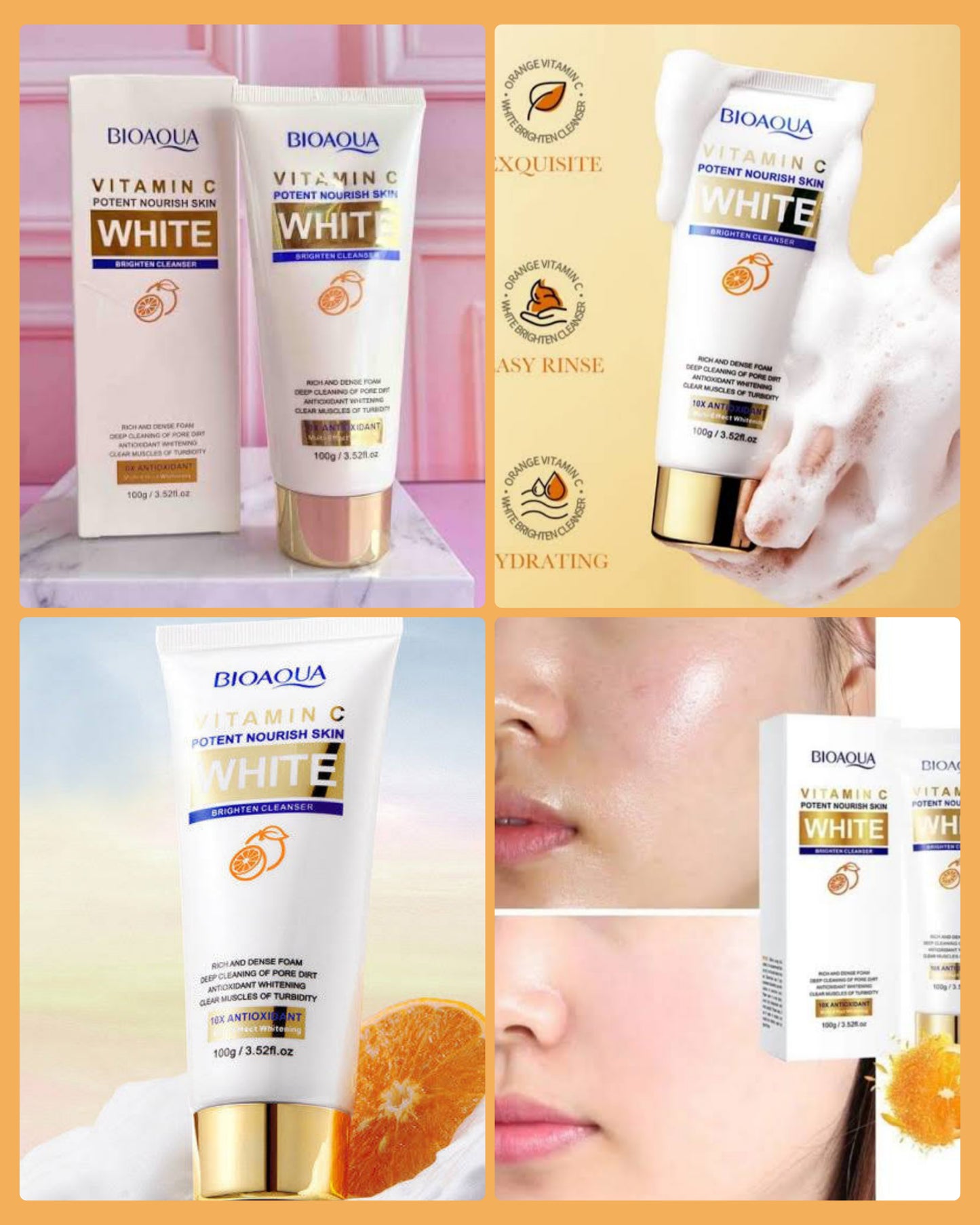 Jabon Limpiador Aclarante con Vitamina C Bioaqua