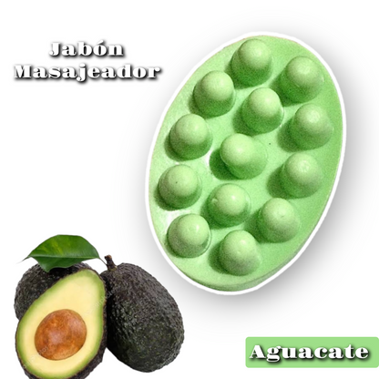 Jabón Orgánico de aguacate 🥑 con masajeador